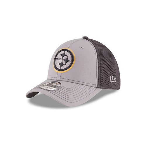 New Era Pittsburgh Steelers Neo 39THIRTY Stretch Fit Hat - Gray / Navy