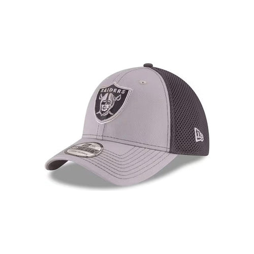 New Era Las Vegas Raiders Neo 39THIRTY Stretch Fit Hat - Gray / Navy