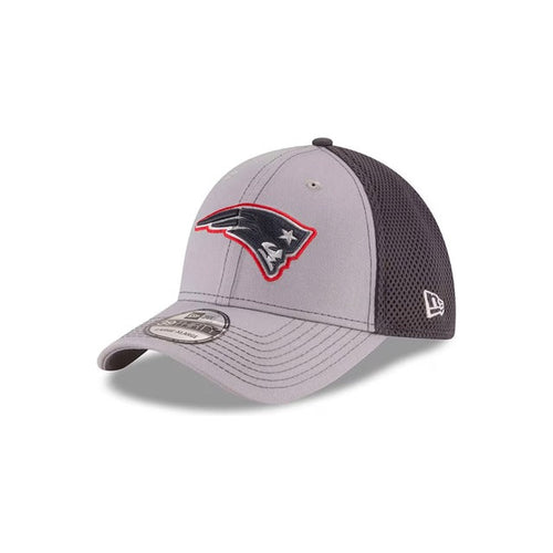 New Era New England Patriots Neo 39THIRTY Stretch Fit Hat - Gray / Navy