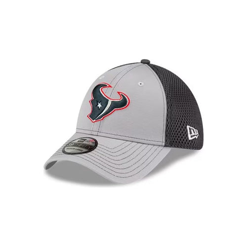 New Era Houston Texans Neo 39THIRTY Stretch Fit Hat - Gray / Navy