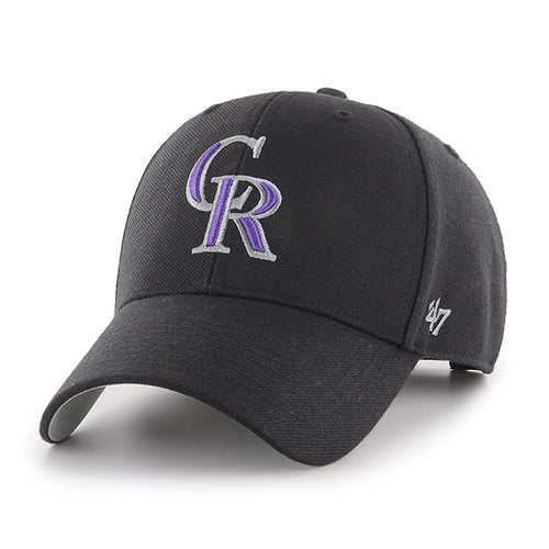 '47 Brand Colorado Rockies MVP Adjustable Hat - Black