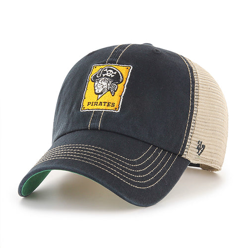 '47 Brand Pittsburgh Pirates Trawler Clean Up Adjustable Hat - Black/Green
