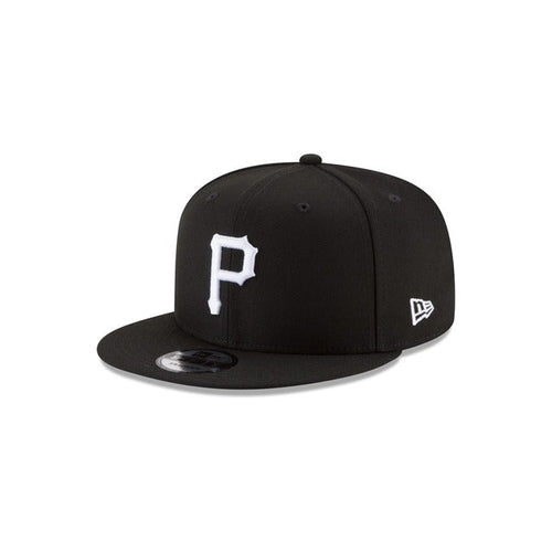 New Era Pittsburgh Pirates Black & White 9FIFTY Snapback Hat - Black