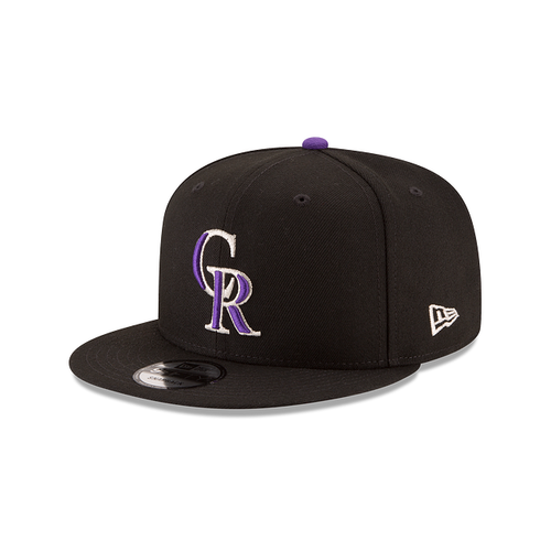 New Era Colorado Rockies Basic 9FIFTY Snapback Hat - Black