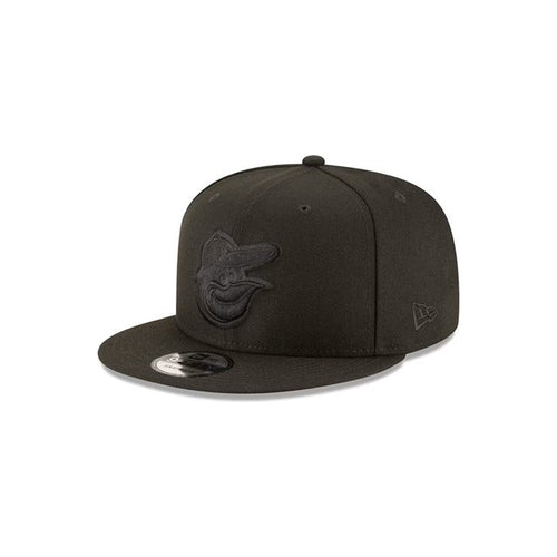 New Era Baltimore Orioles Black on Black 9FIFTY Snapback Hat - Black