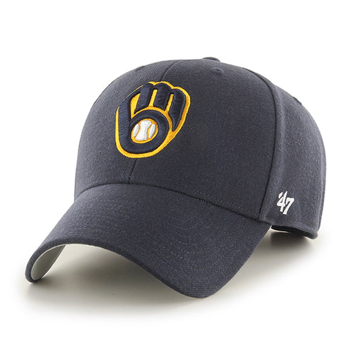 '47 Brand Milwaukee Brewers MVP Adjustable Hat - Navy