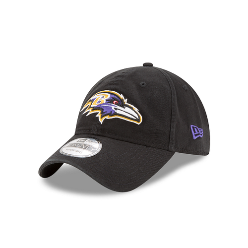 New Era Baltimore Ravens 9TWENTY Adjustable Hat - Black