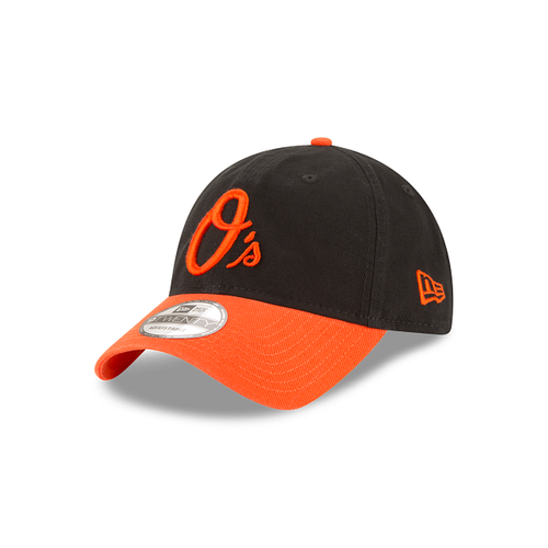 New Era Baltimore Orioles Two Tone 9TWENTY Adjustable Hat - Black / Orange (O Logo)