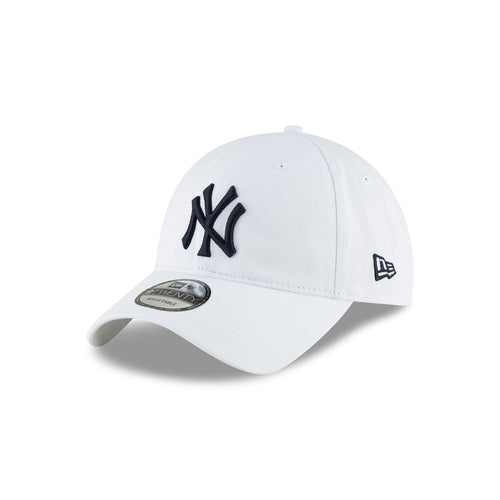 New Era New York Yankees 9TWENTY Adjustable Hat - White (Navy Logo)