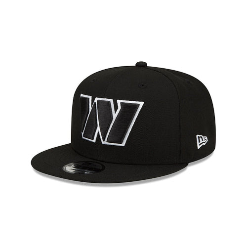 New Era Washington Commanders Black & White 9FIFTY Snapback Hat - Black
