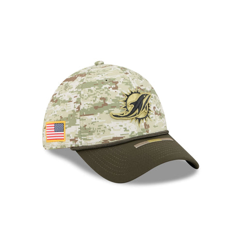 New Era Miami Dolphins Salute to Service 39THIRTY Stretch Fit Hat - Camo