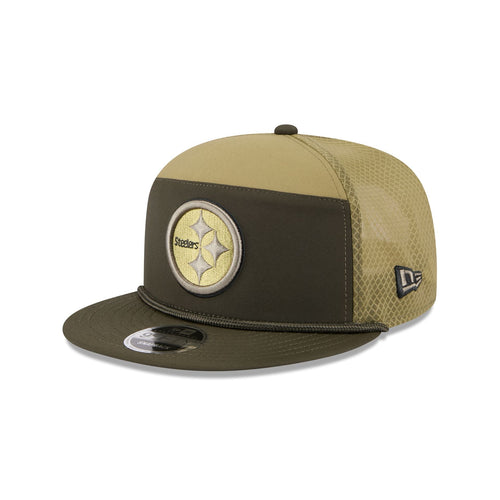 New Era Pittsburgh Steelers Salute to Service Split Panel 9FIFTY Trucker Hat - Digital Camo