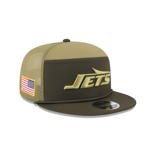 New Era New York Jets Salute to Service Split Panel 9FIFTY Trucker Hat - Digital Camo