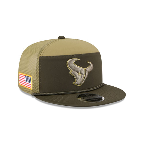 New Era Houston Texans Salute to Service Split Panel 9FIFTY Trucker Hat - Digital Camo