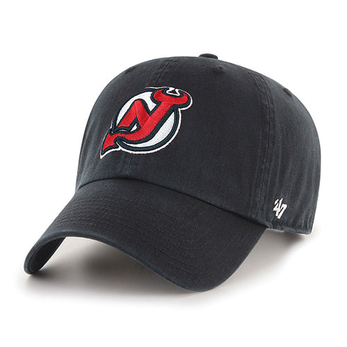 '47 Brand New Jersey Devils Clean Up Adjustable Hat - Black