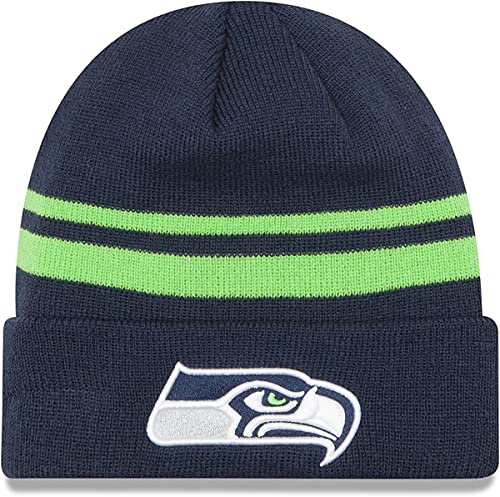 New Era Unisex-Adult NFL Official Sport Knit Classic Striped Knit Beanie