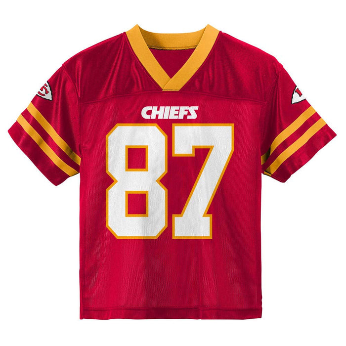 Travis Kelce Kansas City Chiefs #87 Red Youth Home Player Jersey (10-12)