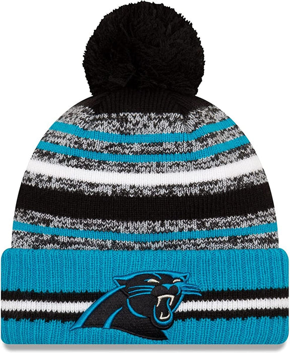 New Era NFL Official Sport Knit Sideline Cuffed Knit Pom Beanie Hat One Size Fits All
