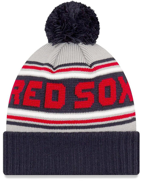 New Era Unisex-Adult MLB Official Sport Knit Cheer Cuffed Knit Pom Beanie Hat