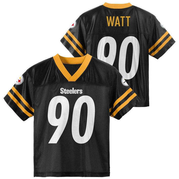 TJ Watt Pittsburgh Steelers #90 Youth 8-20 Black Home Player Jersey (10-12)