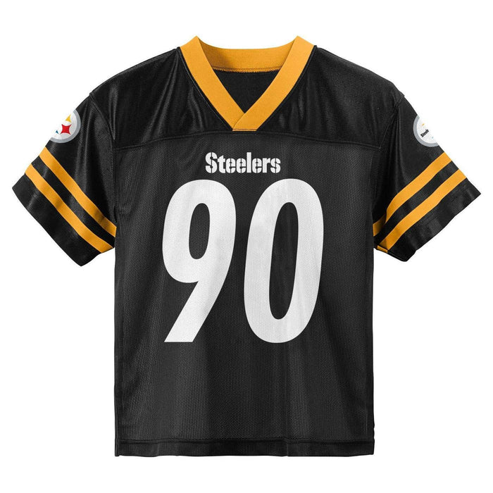 TJ Watt Pittsburgh Steelers #90 Youth 8-20 Black Home Player Jersey (10-12)