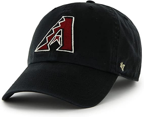 47 Brand MLB Clean Up Hat Arizona Diamondbacks Black