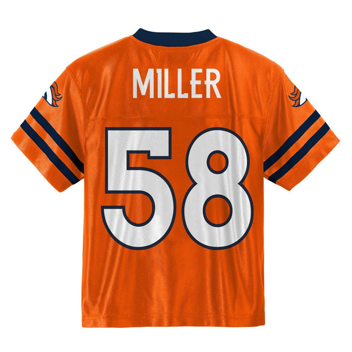 Von Miller Denver Broncos #58 Orange Youth Home Player Jersey (X-Large 18/20)