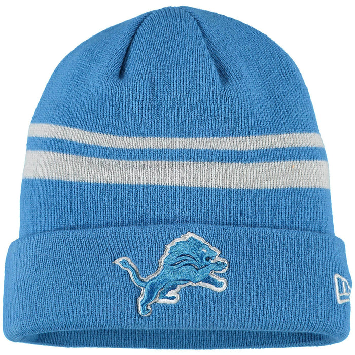 New Era Men's Blue Detroit Lions Cuffed Knit Hat