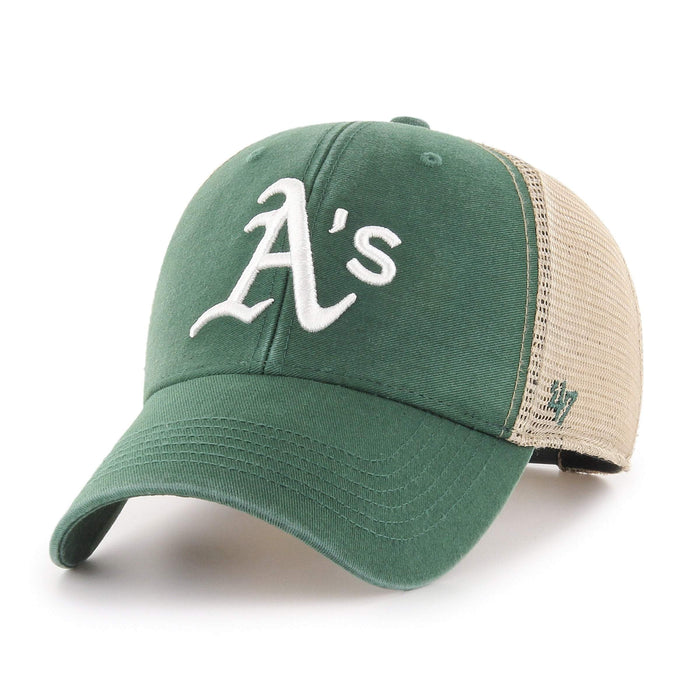47 Brand MLB Flagship Wash MVP Hat Oakland Athletics Green