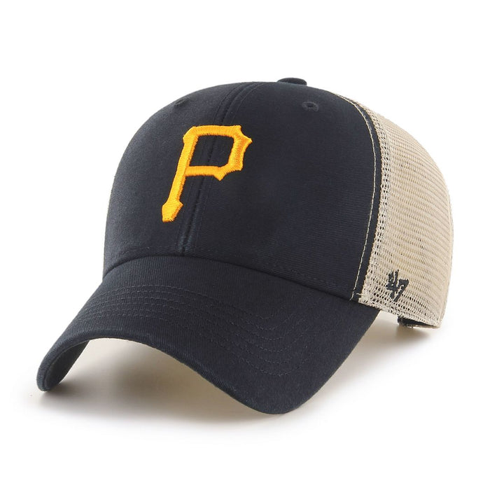 47 Brand MLB Flagship Wash MVP Hat Pittsburgh Pirates Black