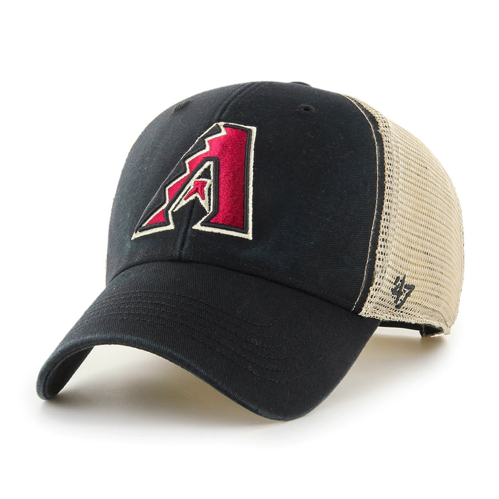 47 Brand MLB Flagship Wash MVP Hat Arizona Diamondbacks Black