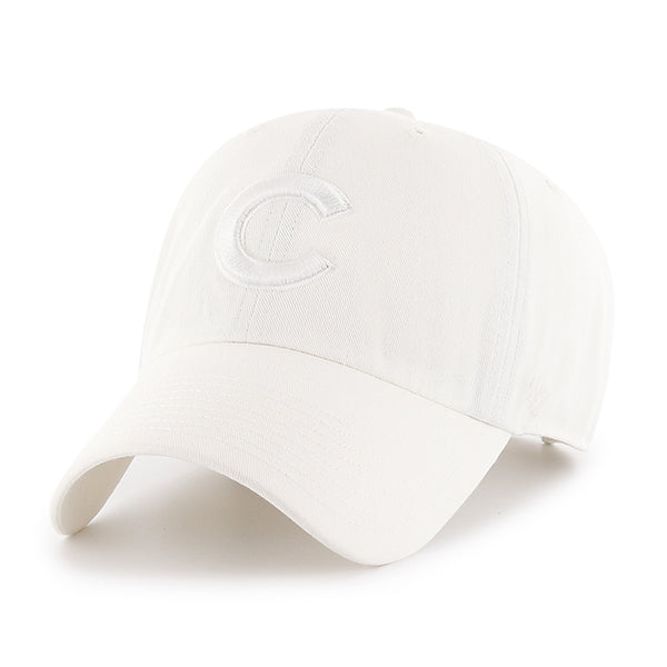 47 Brand MLB Clean Up Hat Chicago Cubs White