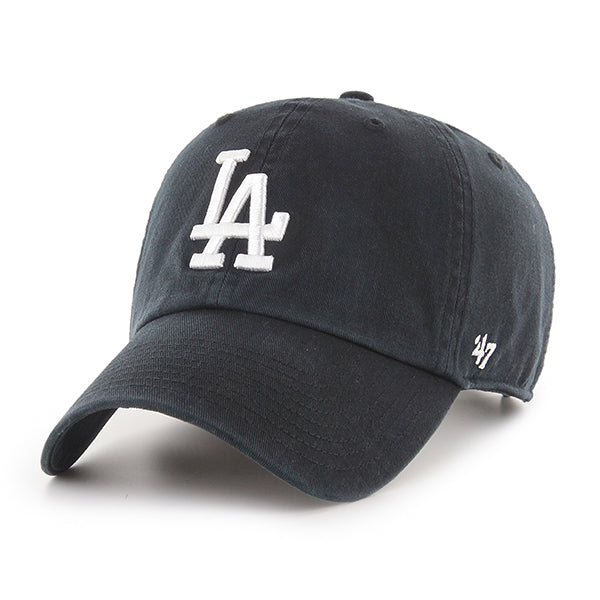 47 Brand MLB Clean Up Hat Los Angeles Dodgers Black