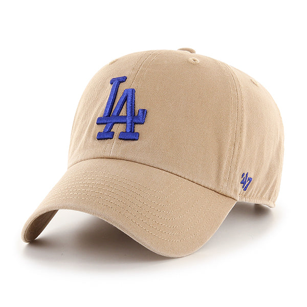 47 Brand MLB Clean Up Hat Los Angeles Dodgers Khaki