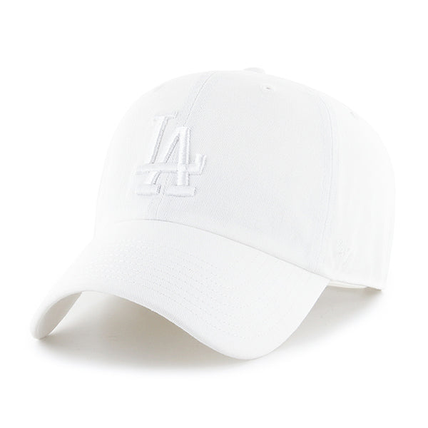 47 Brand MLB Clean Up Hat Los Angeles Dodgers White