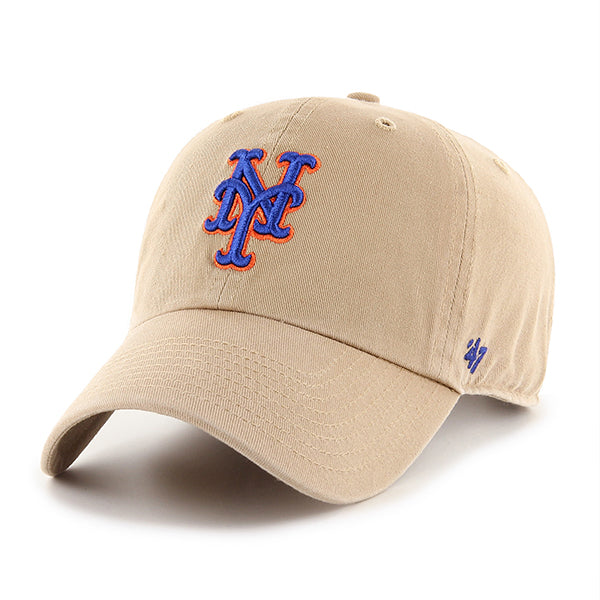 47 Brand MLB Clean Up Hat New York Mets Khaki