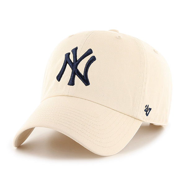 47 Brand MLB Clean Up Hat New York Yankees Natural