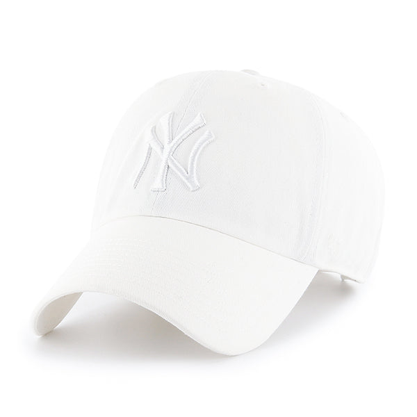 47 Brand MLB Clean Up Hat New York Yankees White