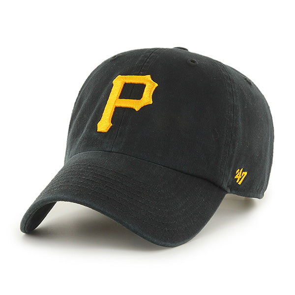 47 Brand MLB Clean Up Hat Pittsburgh Pirates Black
