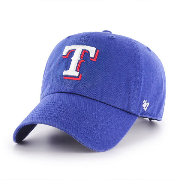 47 Brand MLB Clean Up Hat Texas Rangers Blue