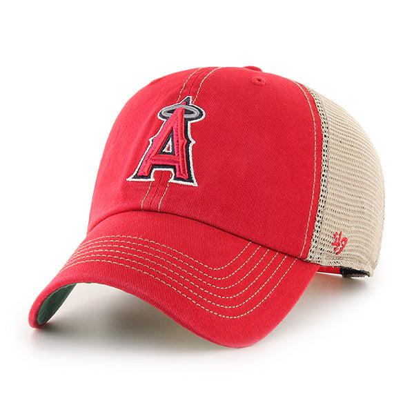 47 Brand MLB Trawler Clean Up Hat Los Angeles Angels Red