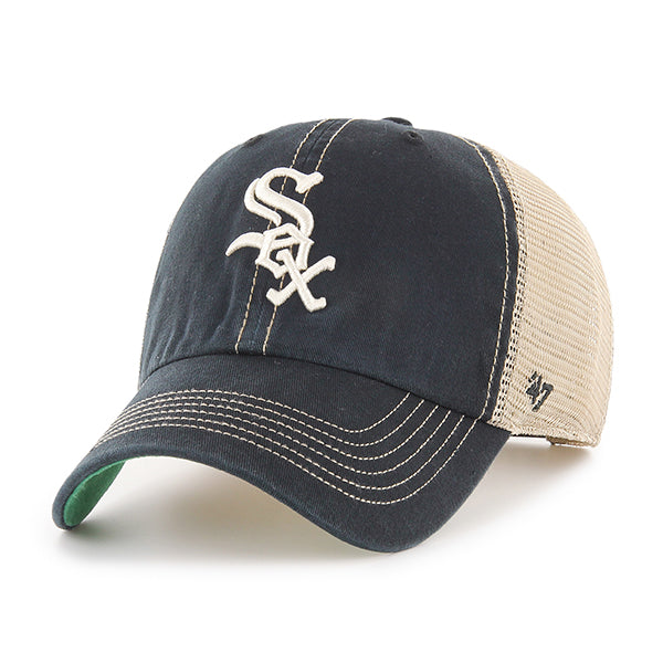 47 Brand MLB Trawler Clean Up Hat Chicago White Sox Black