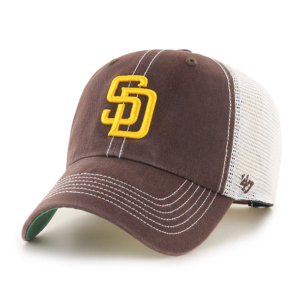 47 Brand MLB Trawler Clean Up Hat  San Diego Padres Brown
