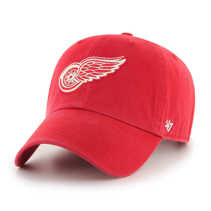 47 Brand NHL Clean Up Hat Detroit Red Wings Red