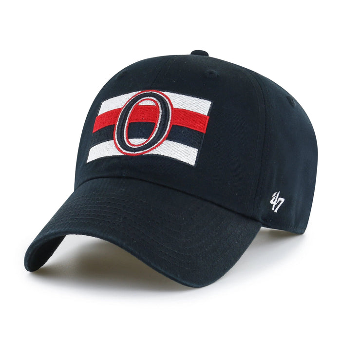 47 Brand NHL Clean Up Hat Ottawa Senators Black