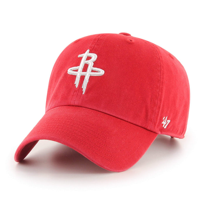 47 Brand NBA Clean Up Hat Houston Rockets Red