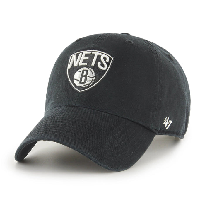47 Brand NBA Clean Up Hat Brooklyn Nets Black