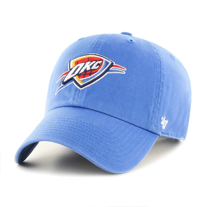 47 Brand NBA Clean Up Hat Oklahoma City Thunder Blue