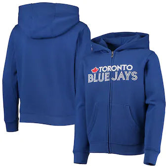 Outerstuff MLB Toronto Blue Jays Youth Wordmark Full-Zip Hoodie