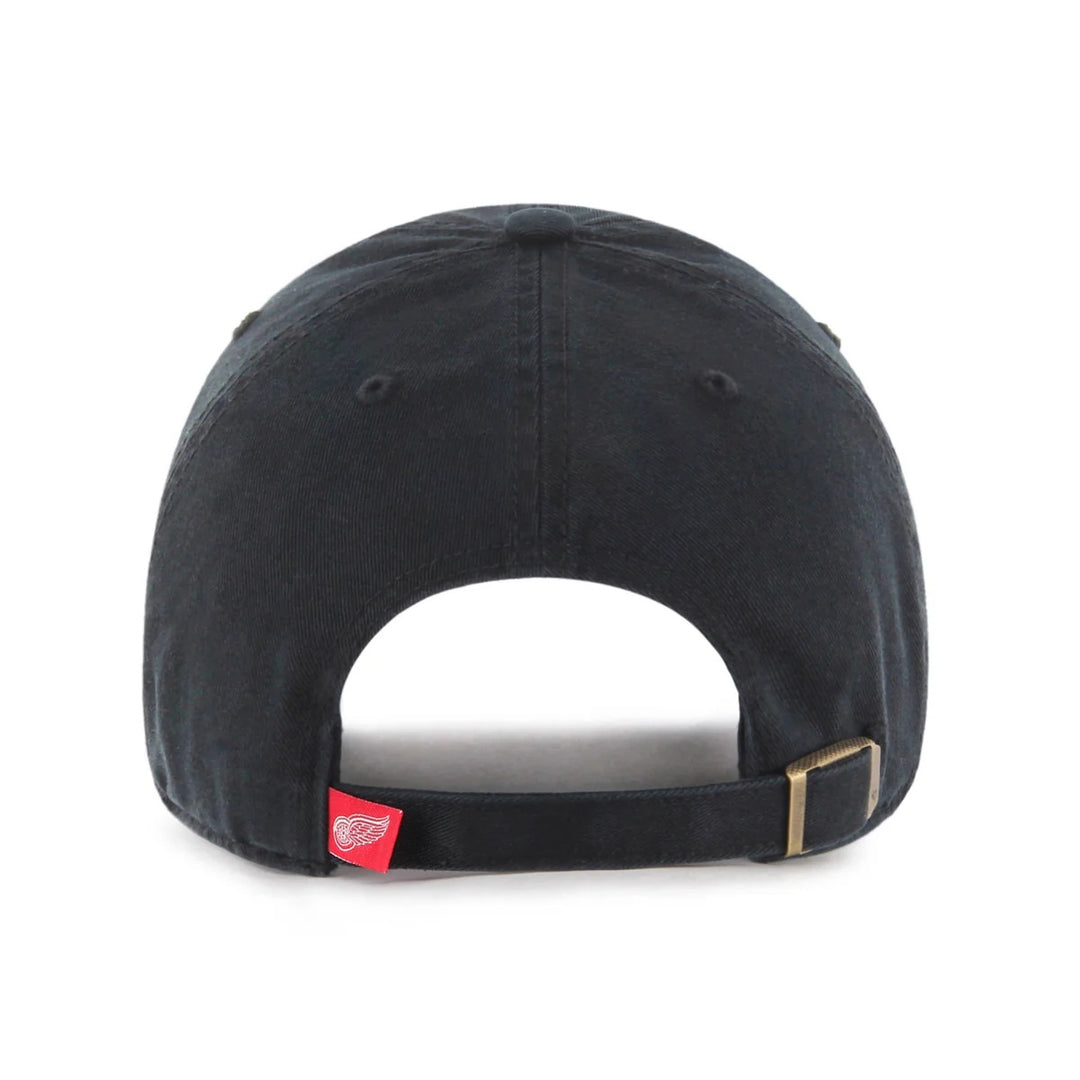 47 Brand Detroit Red Wings Clean Up Adjustable Hat - Black - Back